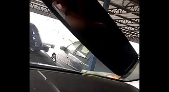 My sexy blonde wifey getting fucked by stranger in the car vid 2