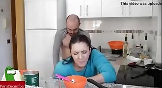 Hot Wife Fuck Hard by Husband- Latest Kitchen Sex