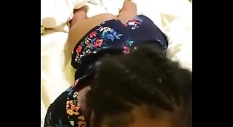 Ebony babe sucking good